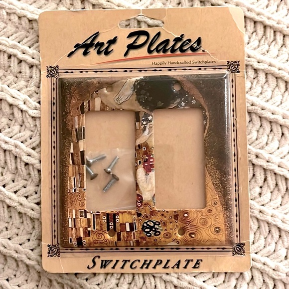 ❣️Gustav Klimt The Kiss Painting Printed Artistic Electrical Plate Home Office❣️ - Picture 2 of 6